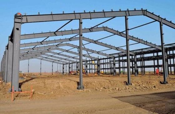 Staalconstructie Gebouw Vervaardigde staalwerkplaats Industrieel staalconstructiewerk