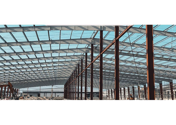 Gelast metalen H-sectie staalconstructie werkplaats bouwbedrijf