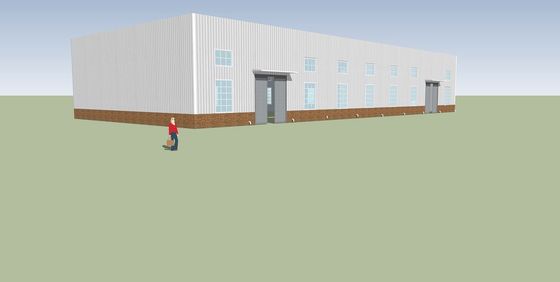 Industrieel voorontworpen staalconstructie magazijn