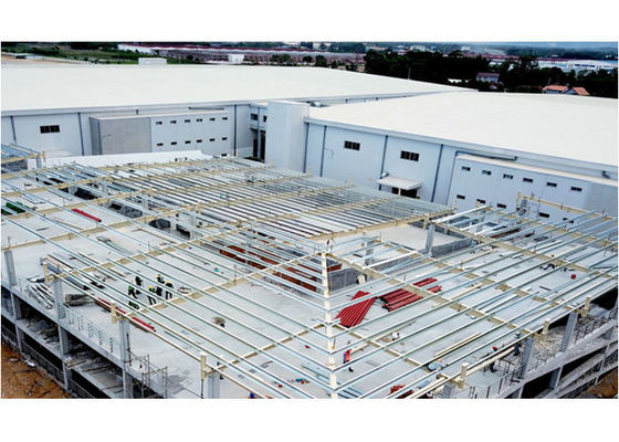Q355 / Q235 Staalconstructie Fabriek Garage Frame Prefab Building Constructie