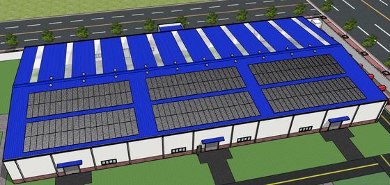 Werkplaats voor geprefabriceerde staalconstructies met een gemakkelijke montage