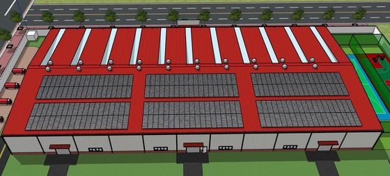 Werkplaats voor geprefabriceerde staalconstructies met een gemakkelijke montage