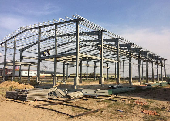 Industriële prefab staalconstructie Warehouse Frame Constructie Gebouw Garage