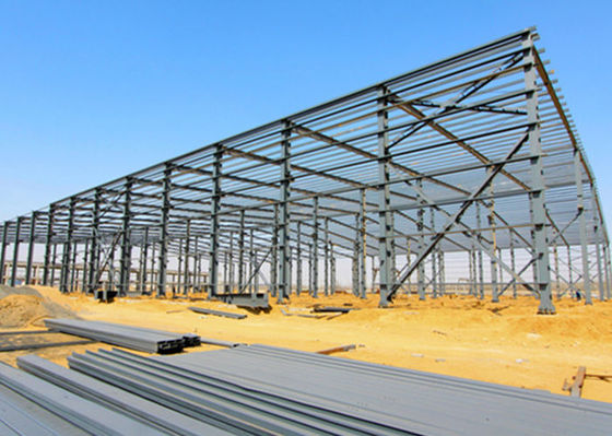 Industriële prefab staalconstructie Warehouse Frame Constructie Gebouw Garage