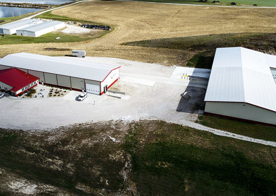 Industriële prefab staalconstructie Warehouse Frame Constructie Gebouw Garage