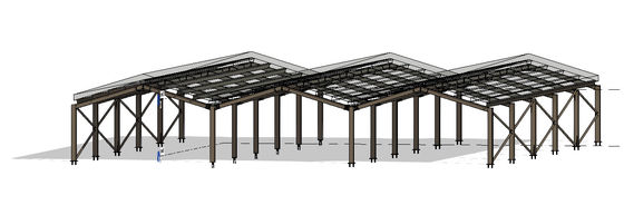 Het aangepaste Pakhuis die van de Staalstructuur Licht Staaltype bouwen