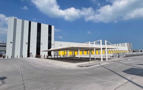 Lichte garage warmgewalste / gelaste H-sectie staalconstructie werkplaats