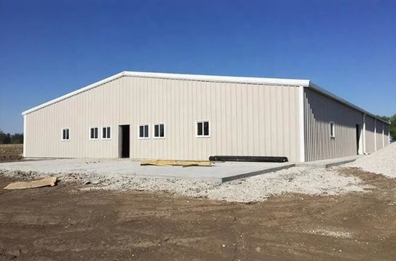 Aluminiumlegering / Plastic Steel Window Steel Structure Workshop Plant met optionele isolatie