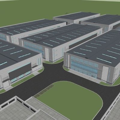 Op maat gemaakte staalgebouwen met punchproces en efficiënte opslag