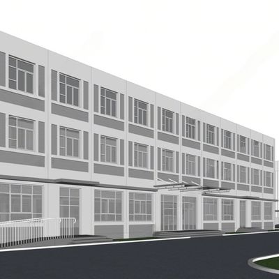 Werkplaats voor gegalvaniseerde staalconstructies met optionele isolatie voor hangartoepassingen