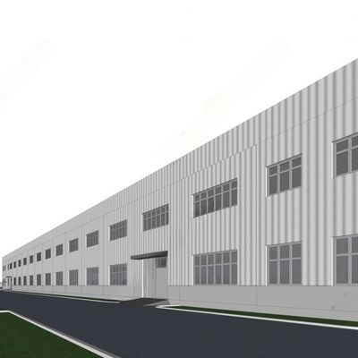 Werkplaats voor gegalvaniseerde staalconstructies met optionele isolatie voor hangartoepassingen