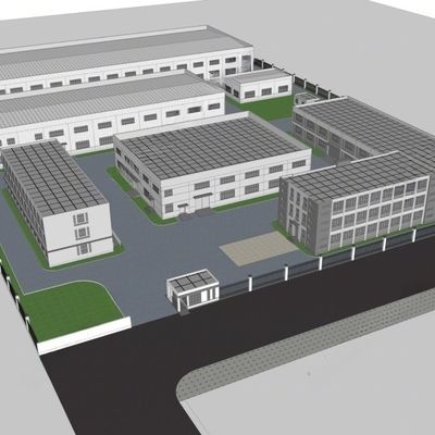 Werkplaats voor gegalvaniseerde staalconstructies met optionele isolatie voor hangartoepassingen
