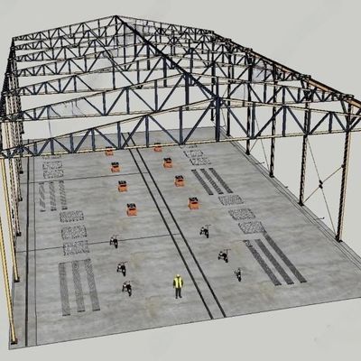 Werkplaats voor het bouwen van kunststof- en staalruiten voor industriële doeleinden