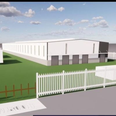 Portalstructuur Staalstructuur Workshop met tekening ontwerp en PVC Downpipe