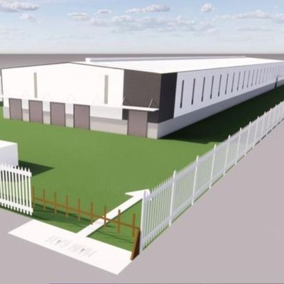 Portalstructuur Staalstructuur Workshop met tekening ontwerp en PVC Downpipe