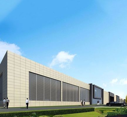 Hoogsterkte gegalvaniseerd staalconstructiegebouw voor werkplaatsen