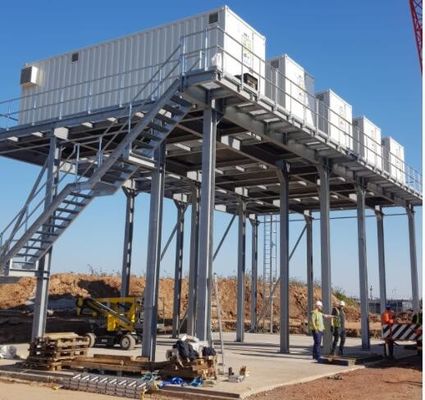 Hoog laadvermogen gefabriceerd staalconstructieplatform voor industrieel gebruik