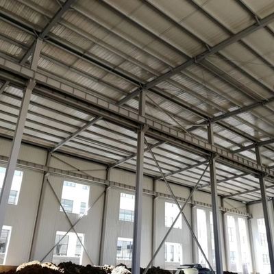 Modern ontwerp lichtmetaal gebouw prefab staalconstructie werkplaats
