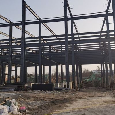 Voorgefabriceerd breedspannend licht staal industrieel gebouw staalconstructie magazijn