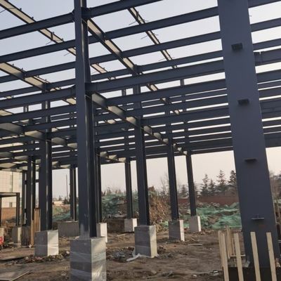 Voorgefabriceerd breedspannend licht staal industrieel gebouw staalconstructie magazijn