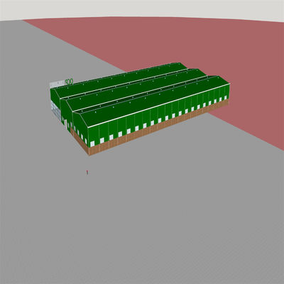 De lichte van de het Onderhoudswinkel van de Staalstructuur Workshop Aangepaste Warehoues