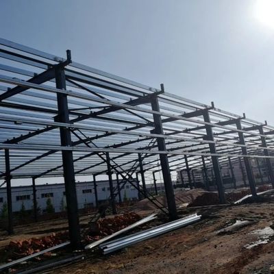 Werkplaats voor geprefabriceerde staalconstructies met grote lengte voor industrie / fabriek