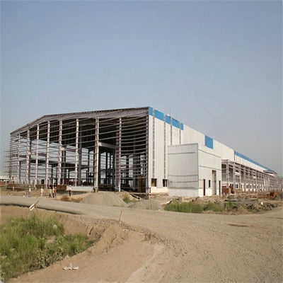 Q355B/Q235B Staalmetalen magazijn met warmgewalste H-kolommen