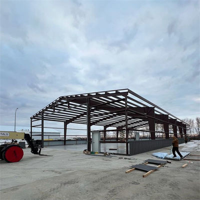 Q355/ Q235 Staalwerkplaatsconstructie ontworpen met een portaalstructuur