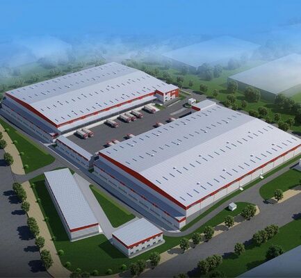 Q355/ Q235 Werkplaats voor staalconstructies met de coilingverwerkingsdienst