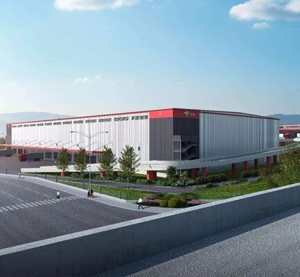 Q355/ Q235 Werkplaats voor staalconstructies met de coilingverwerkingsdienst